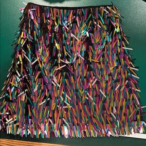 Venus sequin fringe skirt